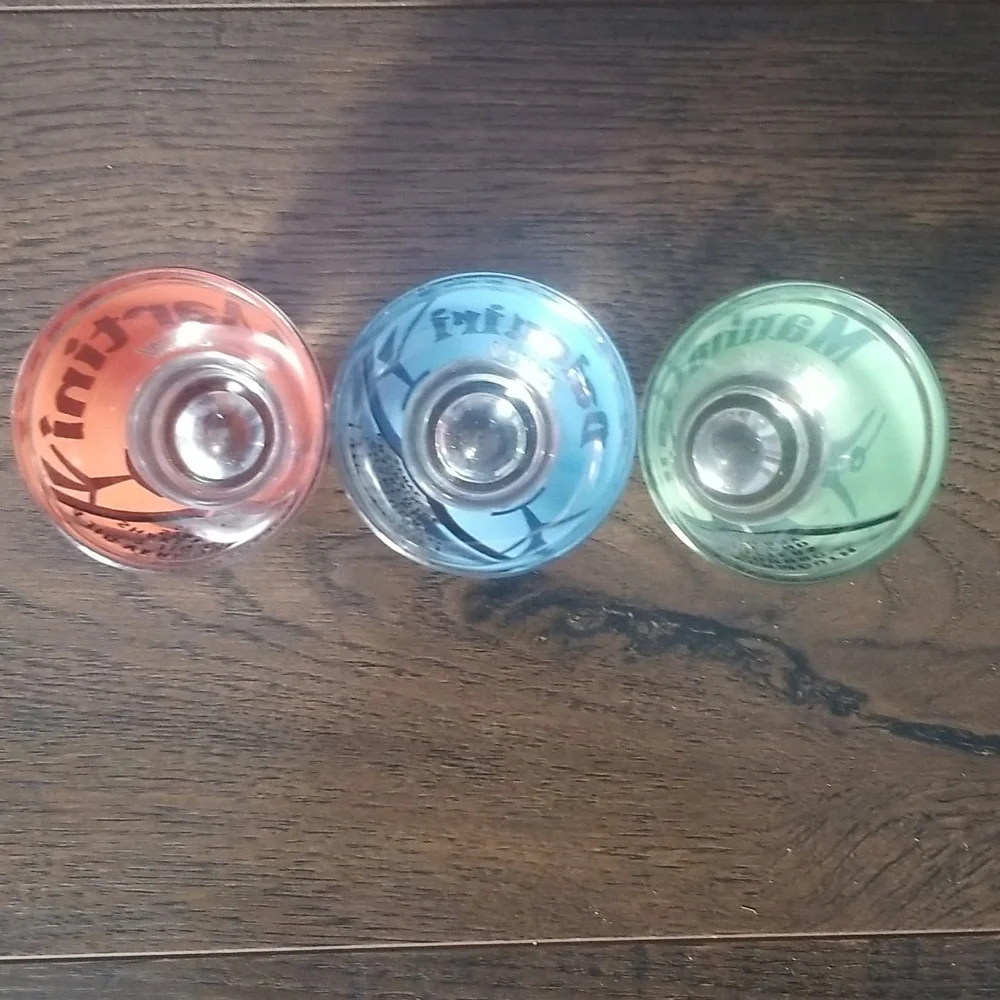 Vintage Federal set of 3 shot glasses